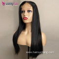 Best quality grade 12a peruvian 13*6 hd lace frontal wig hd lace front double drawn human hair bone straight wigs